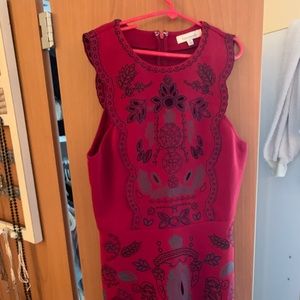 Red patterned dress from Francesca's!